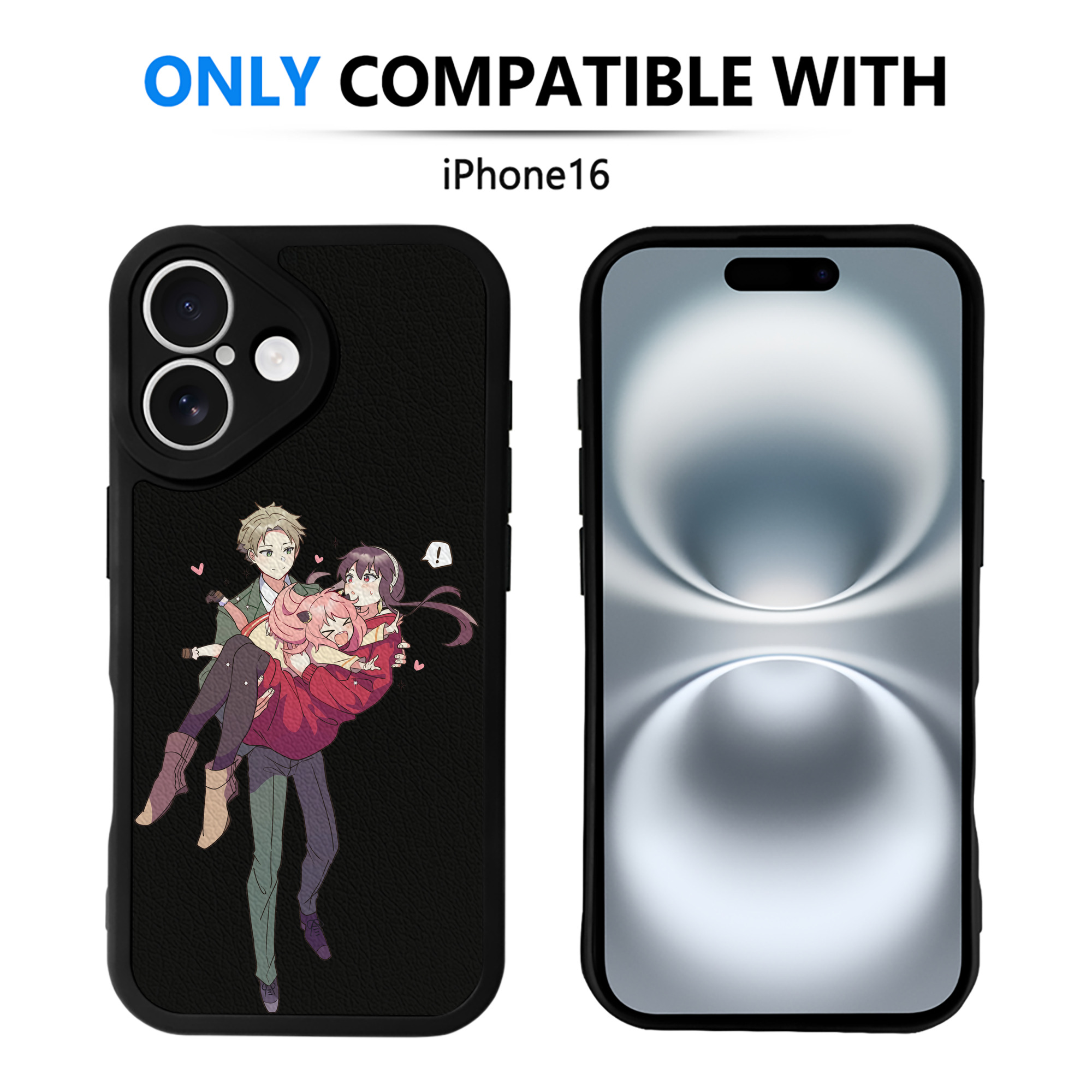（画像用） SPY×FAMILY间谍家家酒 【iPhone 16シリーズ対応】シリコンスマホケース（レザー調） 材質：シリコン
